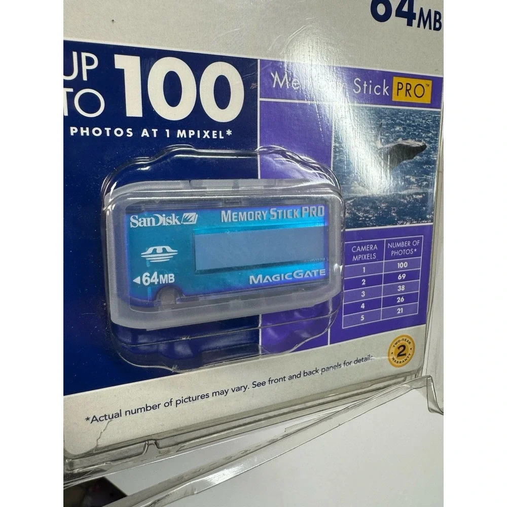 Sandisk 64MB/100 Picture Memory Stick (SDMSS-64-A10) New Old Stock
